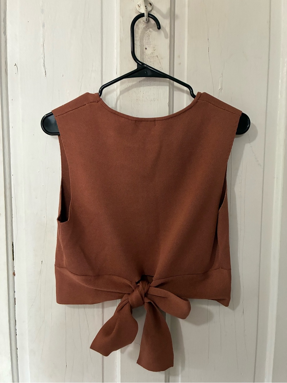 wild fable Rust Tie-Back Sleeveless Tank
